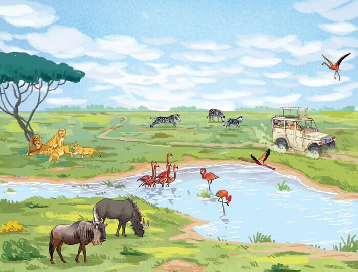 Đọc: Khu bảo tồn động vật hoang dã Ngô-rông-gô-rô lớp 4