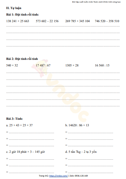 minh hoa bai tap cuoi tuan 26 toan 4 ctst h2*474701