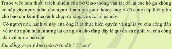Quyền và nghĩa vụ công dân về tự do ngôn luận, báo chí và tiếp cận thông tin