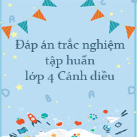 Đáp án trắc nghiệm tập huấn lớp 4 Cánh diều
