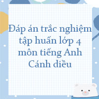 Đáp án trắc nghiệm tập huấn môn tiếng Anh lớp 4 Cánh diều
