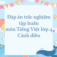 Đáp án trắc nghiệm tập huấn môn Tiếng Việt lớp 4 Cánh diều