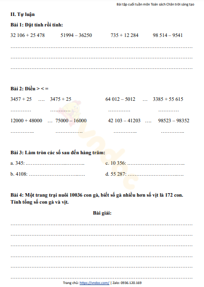 minh hoa bai tap cuoi tuan 1 toan 4 ctst h2*480218
