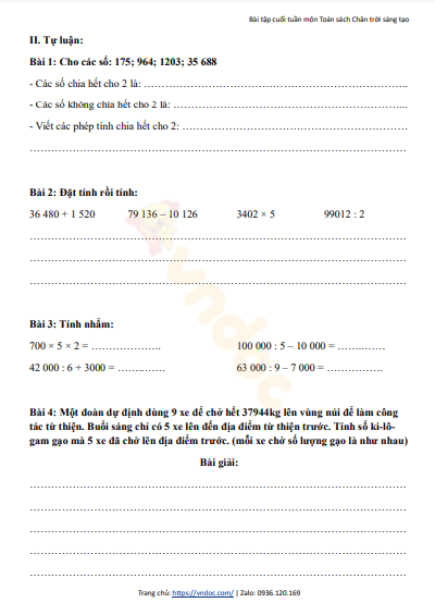 minh hoa bai tap cuoi tuan 3 toan 4 ctst h2*480231