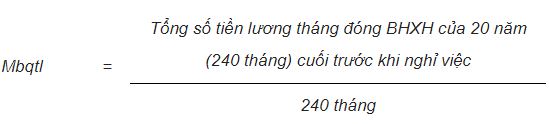 Cách tính lương hưu hàng tháng