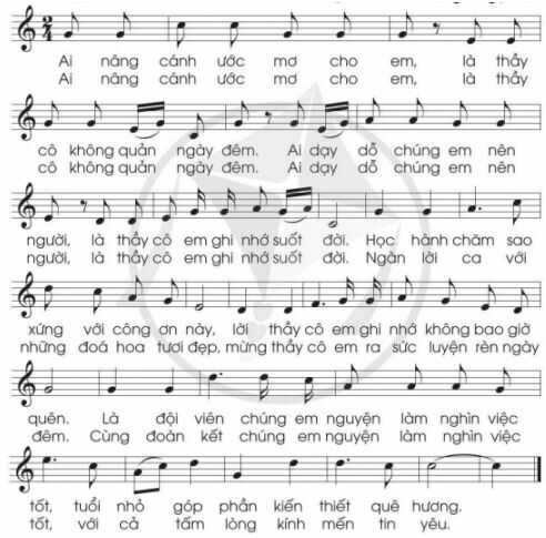 Hát: Biết ơn thầy cô SGK Âm nhạc 4 CD