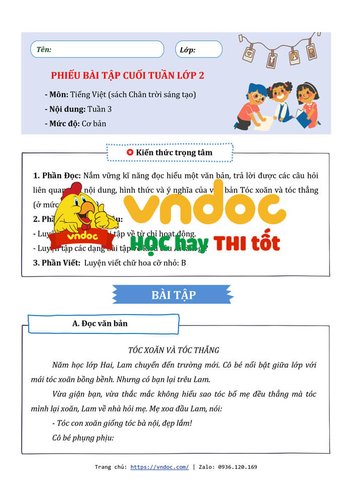 bai tap cuoi tuan tieng viet lop 2 chan troi sang tao tuan 3 H1*485683