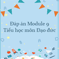 Đáp án Module 9 Tiểu học môn Đạo đức