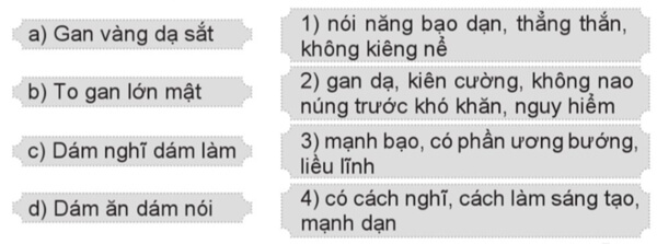 Luyện từ và câu: Mở rộng vốn từ dũng cảm