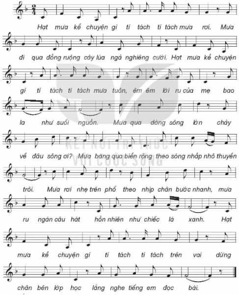 Hát: Hạt mưa kể chuyện SGK Âm nhạc 4 KNTT