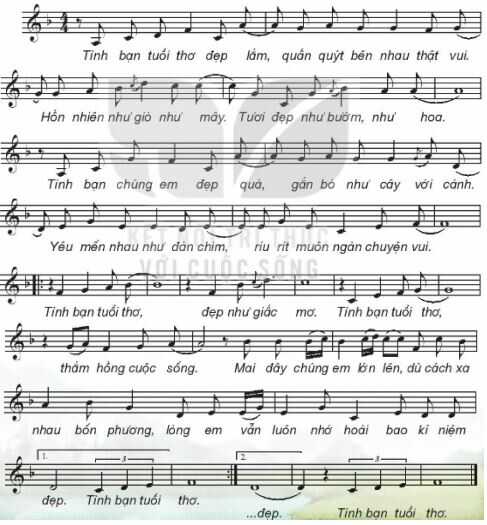 Hát: Tình bạn tuổi thơ SGK Âm nhạc 4 KNTT