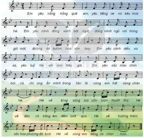 Hát: Em yêu mùa hè quê em SGK Âm nhạc 4 KNTT