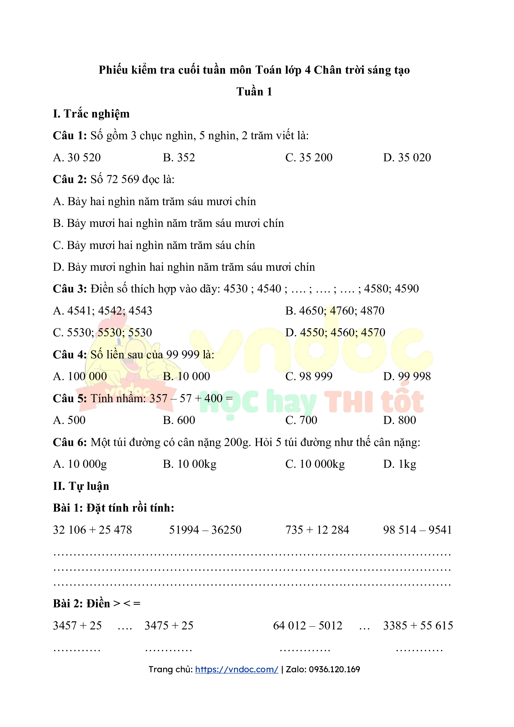 phieu bai tap cuoi tuan lop 4 chan troi sang tao tuan 1 3*490358