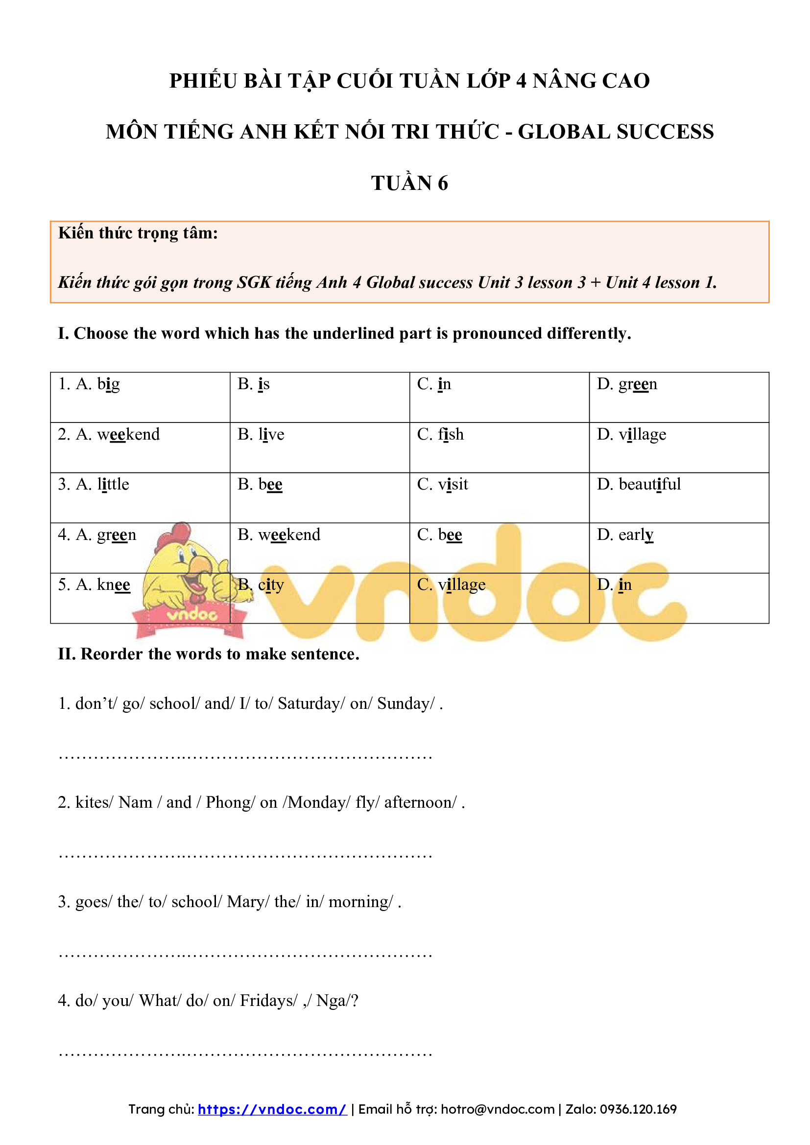 phieu bai tap cuoi tuan tieng anh lop 4 global success nang cao tuan 6 1*491161