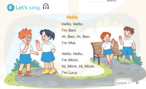 Tiếng Anh lớp 3 Unit 1 Lesson 1 Hello