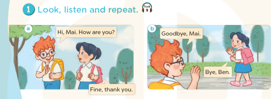 Tiếng Anh lớp 3 Unit 1 Lesson 2 Hello