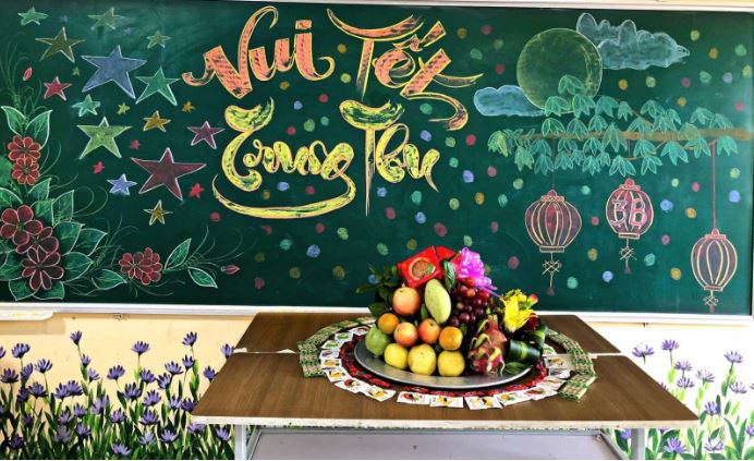 Trang trí Trung thu lớp học