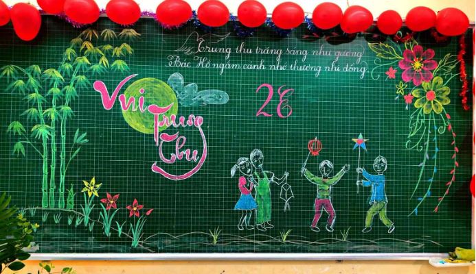 Trang trí Trung thu lớp học