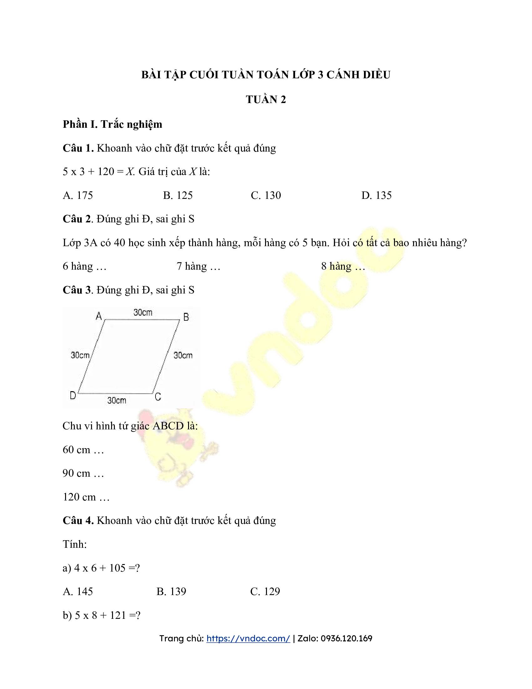 bo bai tap cuoi tuan toan lop 3 canh dieu hoc ki 1 tron bo 18 tuan 4*500689
