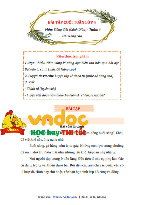 bai tap cuoi tuan tieng viet lop 4 canh dieu nang cao tuan 4 h1*501436