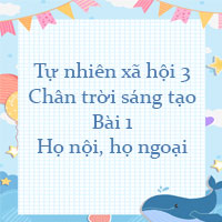 Tự nhiên xã hội lớp 3 Chân trời sáng tạo Bài 1: Họ nội, họ ngoại