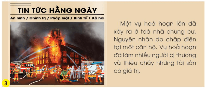 Tự nhiên xã hội lớp 3 Chân trời sáng tạo Bài 3: Phòng tránh hỏa hoạn khi ở nhà