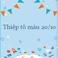 Thiệp tô màu 20/10