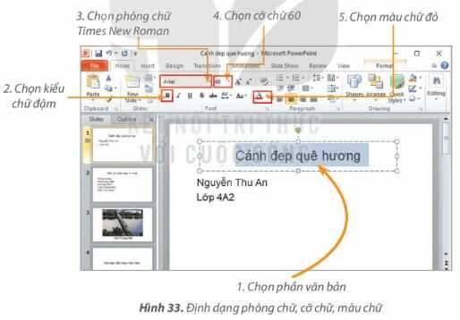Nhiệm vụ trang 36 SGK Tin học lớp 4