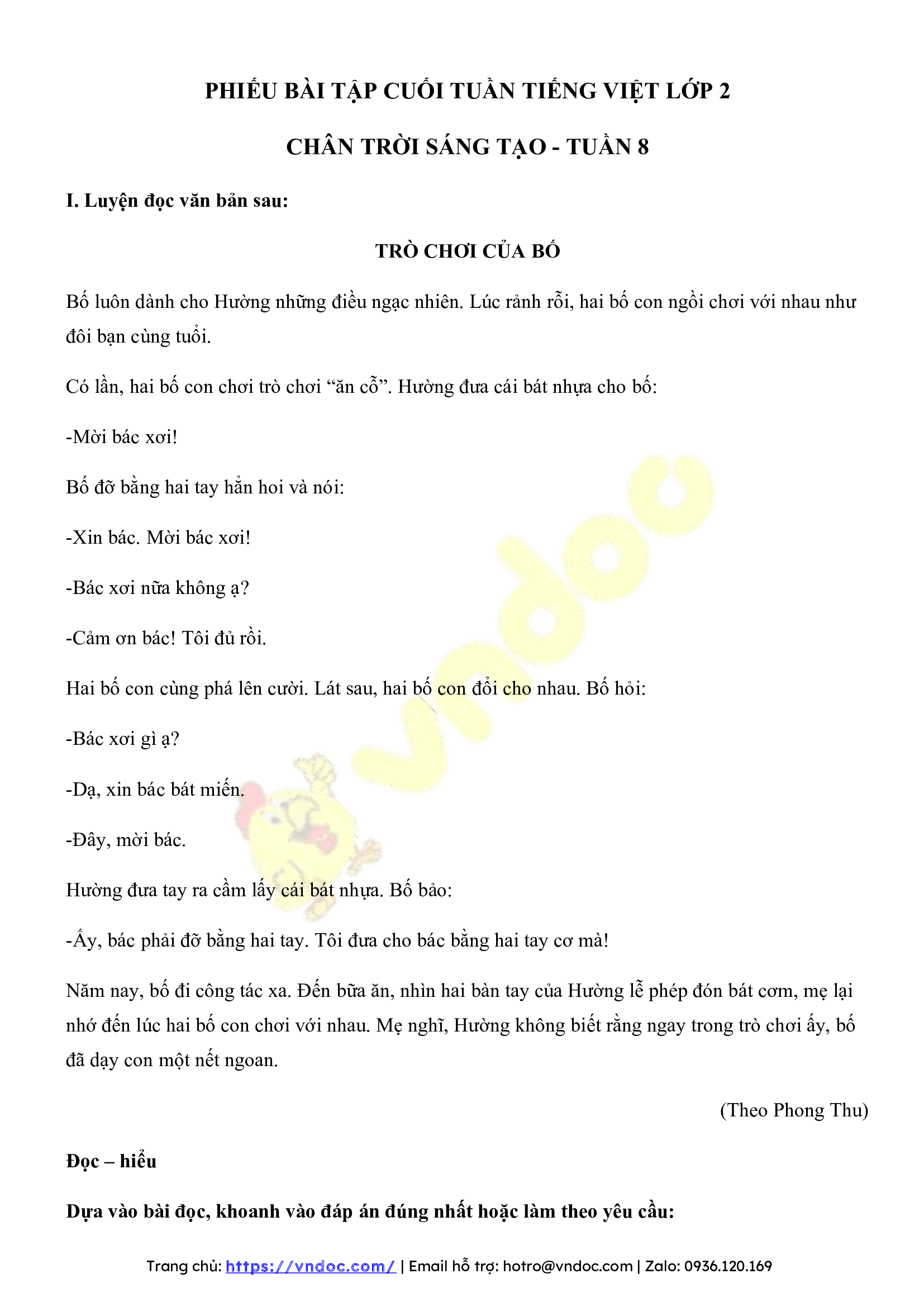 bai tap cuoi tuan tieng viet lop 2 chan troi sang tao tuan 8 co ban 1*514089