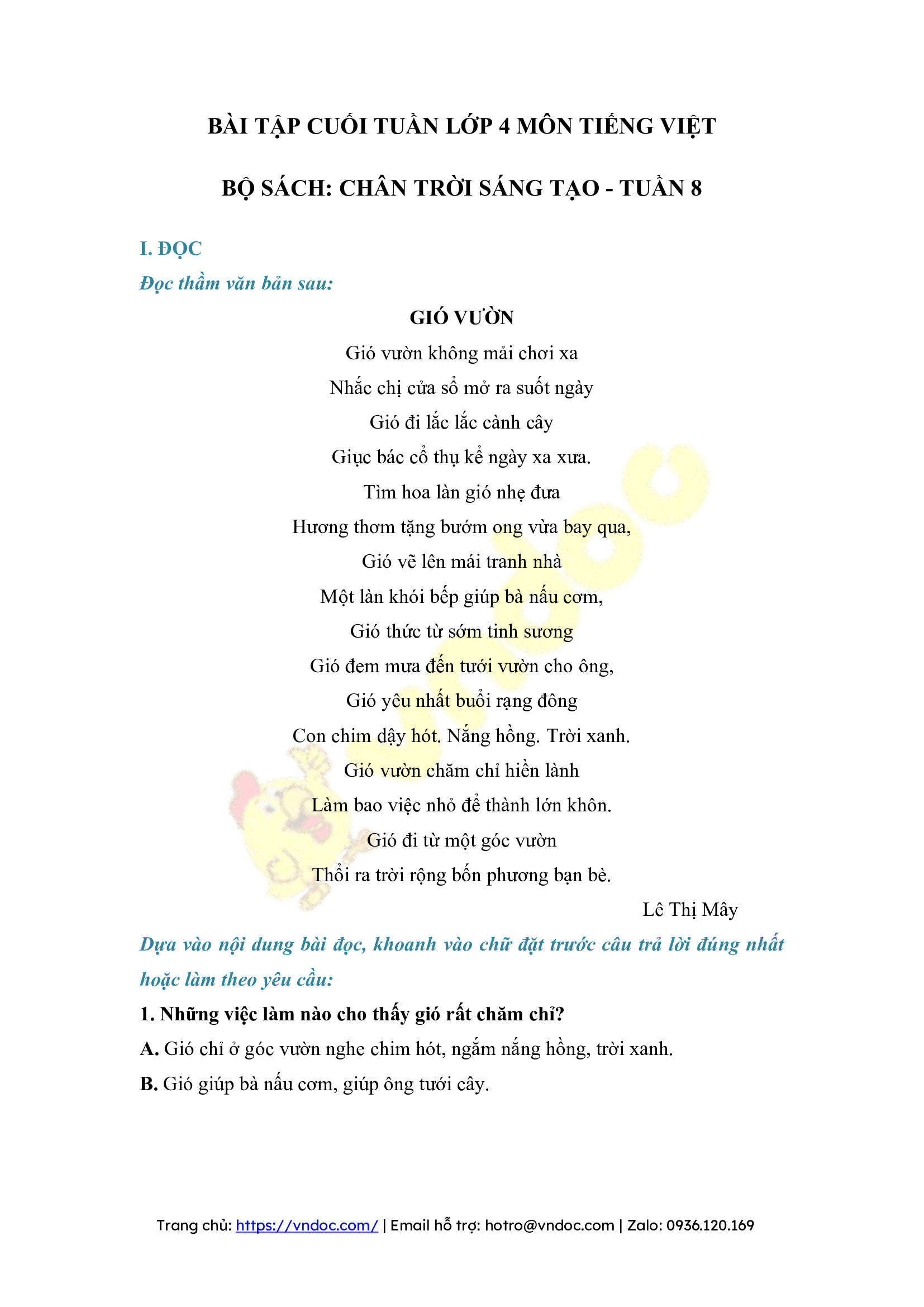 bai tap cuoi tuan tieng viet lop 4 chan troi sang tao tuan 8 co ban 1*514701