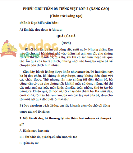 bai tap cuoi tuan tieng viet lop 2 chan troi sang tao tuan 8 nang cao 1*515836