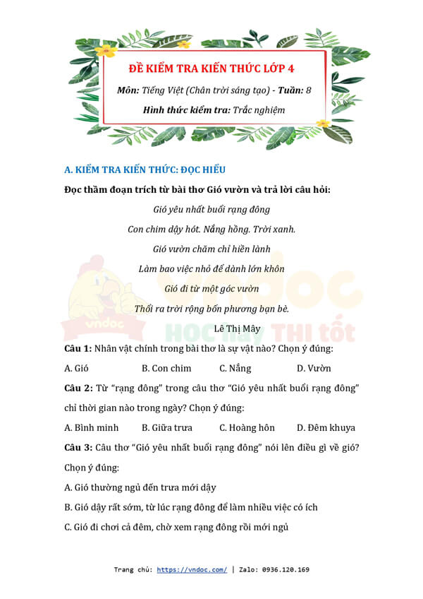 de kiem tra kien thuc tieng viet lop 4 tuan 8 ctst tran nghiem h3*519148