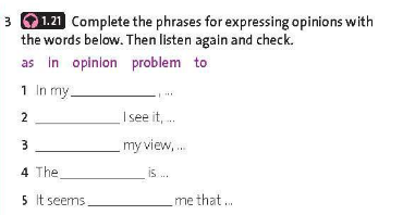 Friends Global 11 Workbook Unit 5 5C Listening