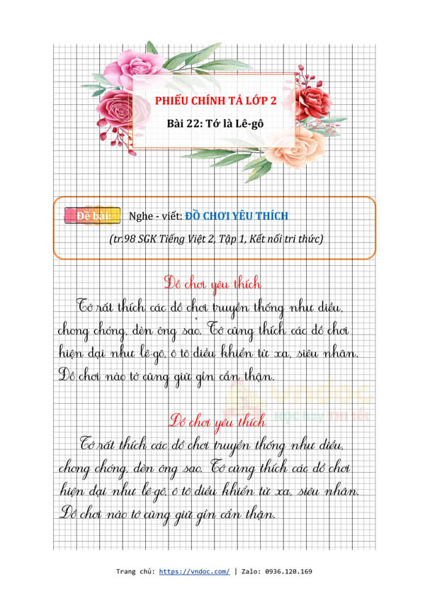phieu chinh ta lop 2 tuan 12 bai 22 nghe viet do choi yeu thich trang 99 h1*520310