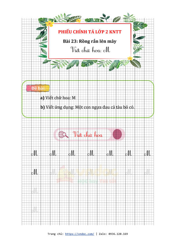 phieu chinh ta lop 2 tuan 13 bai 23 rong ran len may viet chu hoa m h1*520213