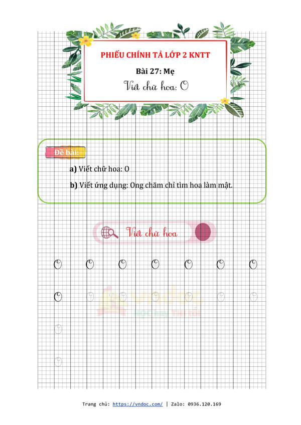 phieu chinh ta lop 2 tuan 15 bai 27 me viet chu hoa o h1*520246