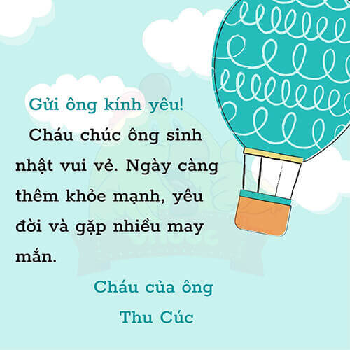 Viết bưu thiếp chúc mừng sinh nhật người thân