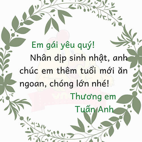 Viết bưu thiếp chúc mừng sinh nhật người thân