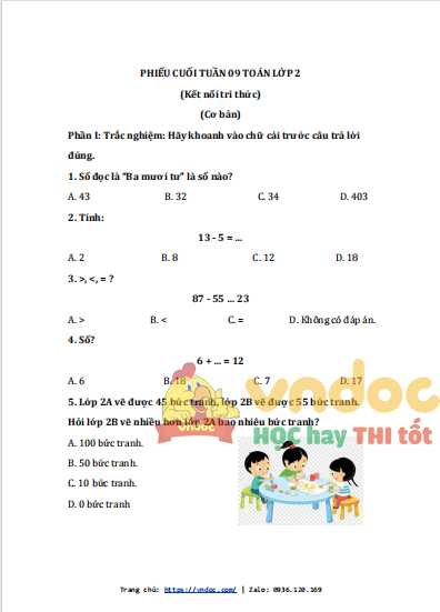 bai tap cuoi tuan toan lop 2 ket noi tri thuc tuan 9 1*522175