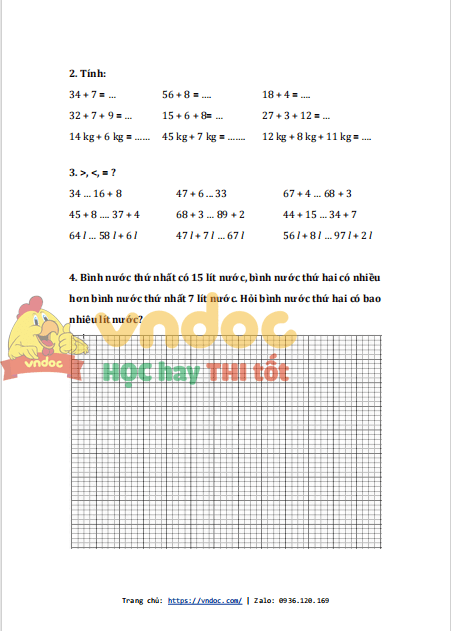 bai tap cuoi tuan toan lop 2 ket noi tri thuc tuan 10 2*526899