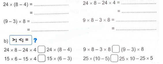 Vở bài tập Toán lớp 4 trang 19 Bài 1