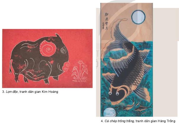 Giải Mĩ thuật 4 Kết nối tri thức chủ đề 2: Một số dạng không gian trong tranh dân gian Việt Nam