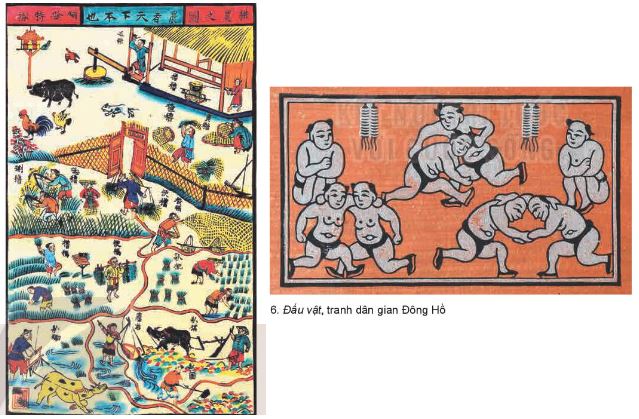 Giải Mĩ thuật 4 Kết nối tri thức chủ đề 2: Một số dạng không gian trong tranh dân gian Việt Nam