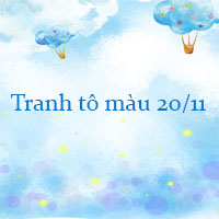 Tranh tô màu 20/11