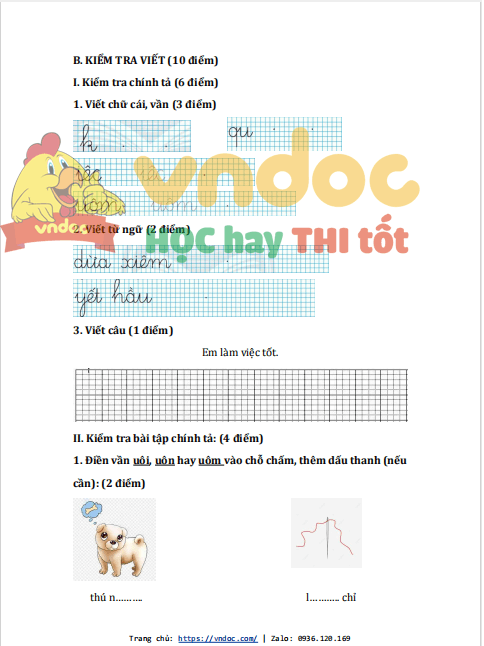 de thi hoc ki 1 lop 1 mon tieng viet sach chan troi sang tao de 1 2*531743