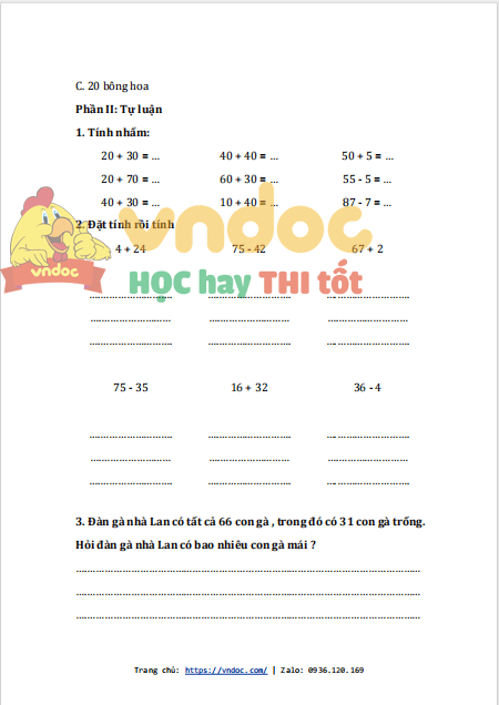 bai tap cuoi tuan toan lop 2 chan troi sang tao tuan 11 2*531965