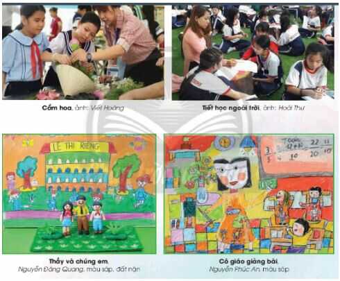 Giải Mĩ thuật 4 Chân trời bản 2 bài 13: Kỉ niệm về thầy cô