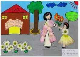 Giải Mĩ thuật 4 Chân trời bản 2 bài 13: Kỉ niệm về thầy cô