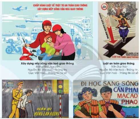 Giải Mĩ thuật 4 Chân trời bản 2 bài 16: Thông điệp về an toàn giao thông