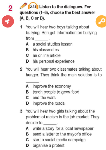 Tiếng Anh 11 Bright Unit 6 6c Listening